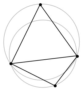 对调对角线形成 Delaunay 三角剖分